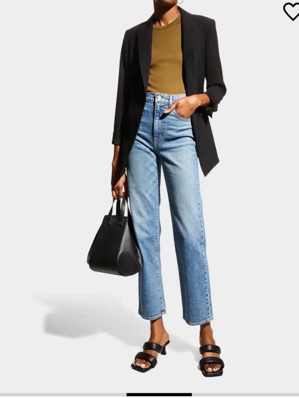 SLVRLAKE London straight leg high rise Jeans 28